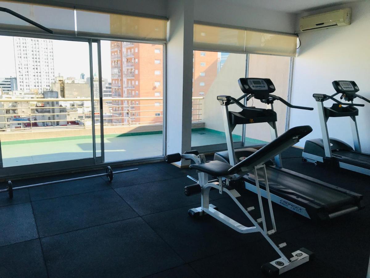 Apartamento Centrico Y Moderno Con Balcon, Piscina, Gimnasio Y Laundry บัวโนสไอเรส ภายนอก รูปภาพ