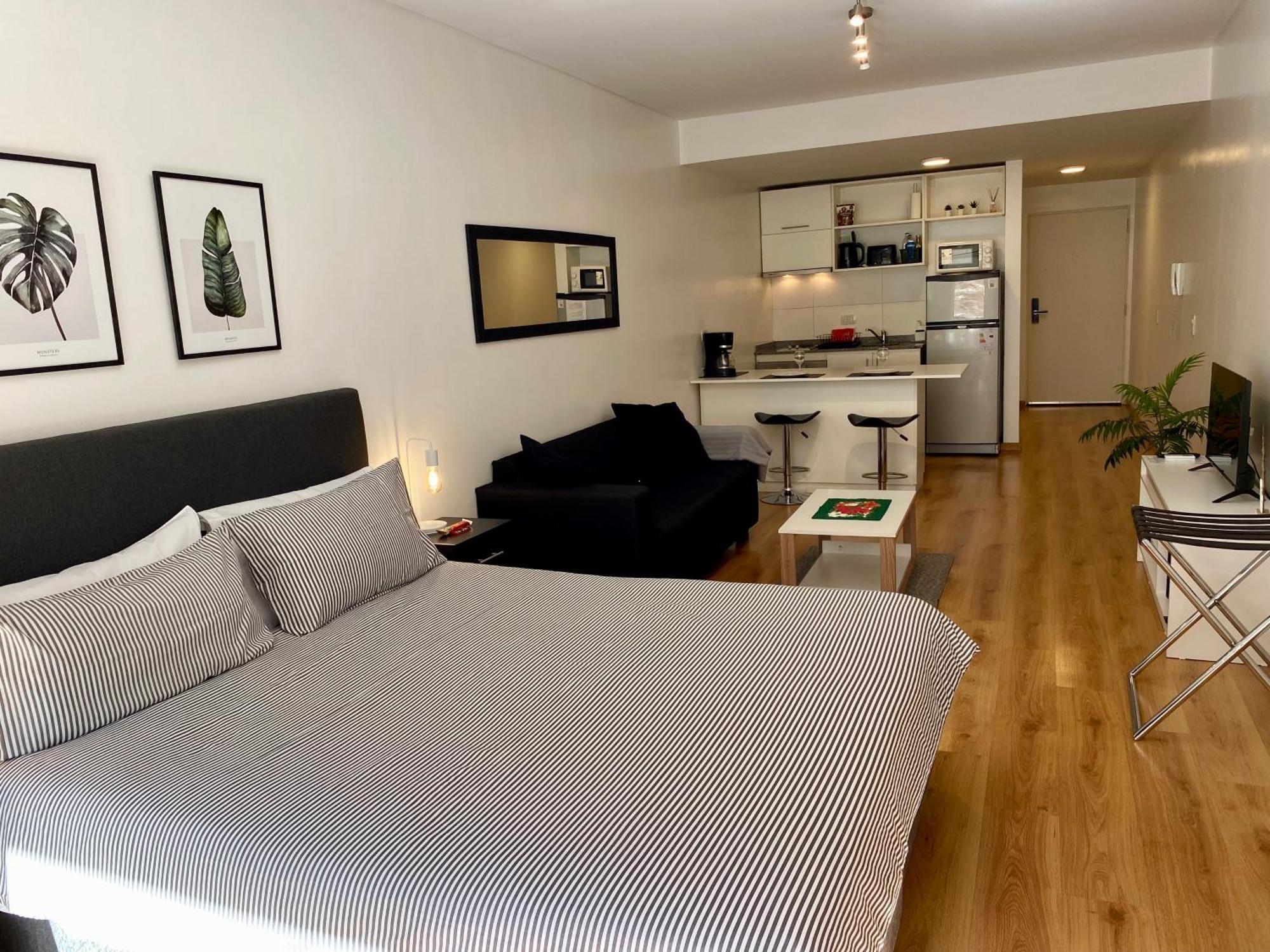 Apartamento Centrico Y Moderno Con Balcon, Piscina, Gimnasio Y Laundry บัวโนสไอเรส ภายนอก รูปภาพ