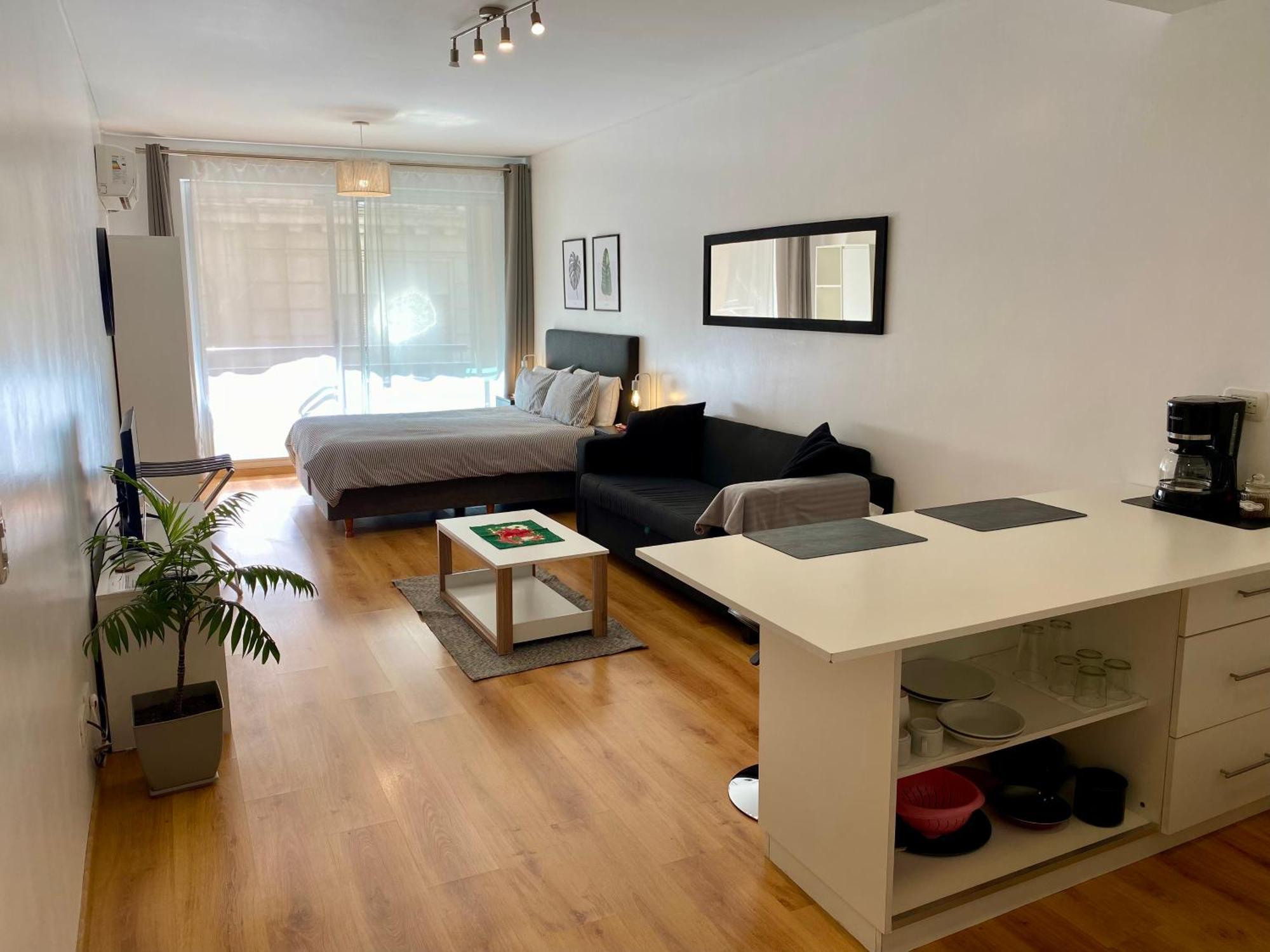 Apartamento Centrico Y Moderno Con Balcon, Piscina, Gimnasio Y Laundry บัวโนสไอเรส ภายนอก รูปภาพ